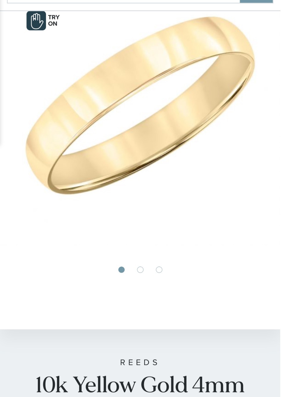 10K Yellow Gold 4mm Women's Band